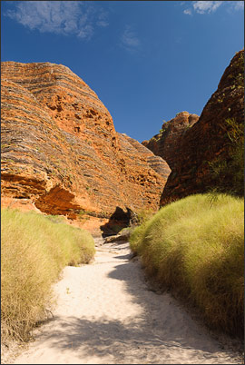 Aufnahme der Bienenkorb-Felsformationen im Purnululu (Bungle Bungle) NP (Westaustralien)<br />Nikon D200 mit AF-S DX NIKKOR 17-55 mm 1:2,8G