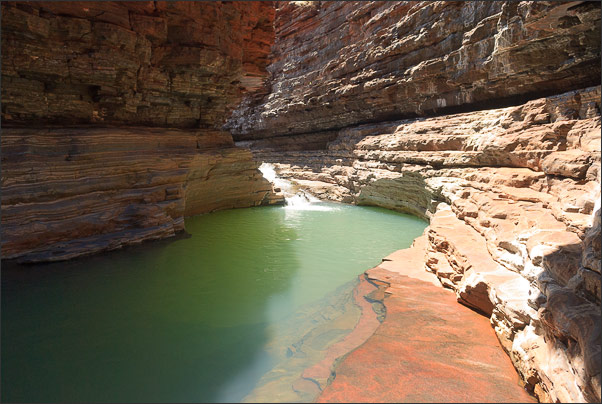 Kermits Pool im Karijini NP (Pilbara, Westaustralien)<br />Nikon D200 mit AF-S DX NIKKOR 17-55 mm 1:2,8G