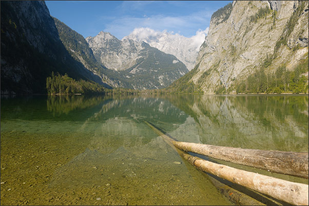 Blick �ber den Obersee am K�nigssee in Berchdesgaden<br />Nikon D3x mit AF-S NIKKOR 24-70 mm 1:2,8G