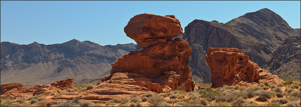 Gesteinsformation im Valley of Fire, Nevada (USA)<br />Nikon D3x mit AF-S NIKKOR 24-70 mm 1:2,8G