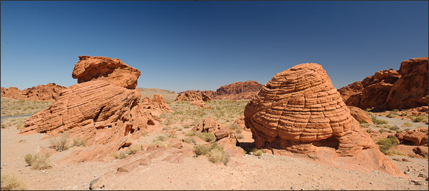 Bienenstock (Beehives) Gesteinsformation im Valley of Fire, Nevada (USA)<br />Nikon D3x mit AF-S NIKKOR 24-70 mm 1:2,8G