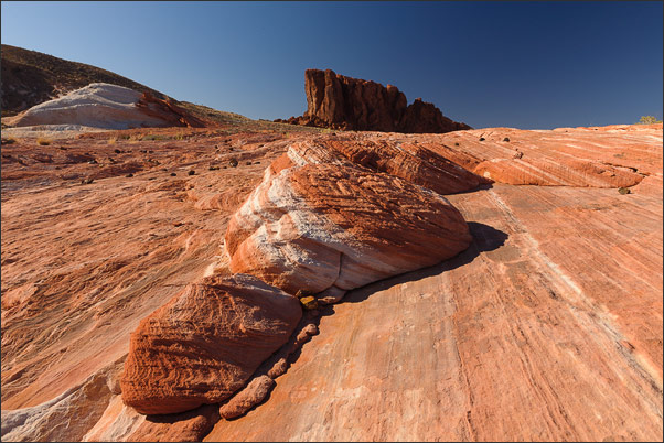Geb�nderter Sandstein in der N�he der "New Wave" im Valley of Fire, Nevada (USA)<br />Nikon D3x mit AF-S NIKKOR 24-70 mm 1:2,8G