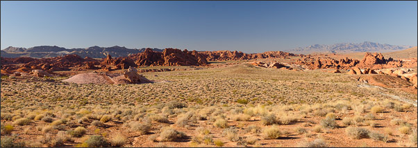 Panorama �ber rote Sandsteinformationen im Valley of Fire, Nevada (USA)<br />Nikon D3x mit AF-S NIKKOR 24-70 mm 1:2,8G