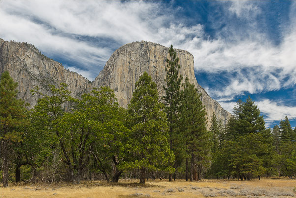 El Capitan im Yosemite NP aus Sicht des Tals, Kalifornien (USA).<br />Nikon D3x mit AF-S NIKKOR 24-70 mm 1:2,8G